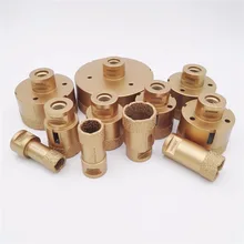 DIATOOL 1pc Diamond Vacuum Brazed Drilling Core Bits With M14 Connection Drill Bits Hole Saw 15MM Diamond Height