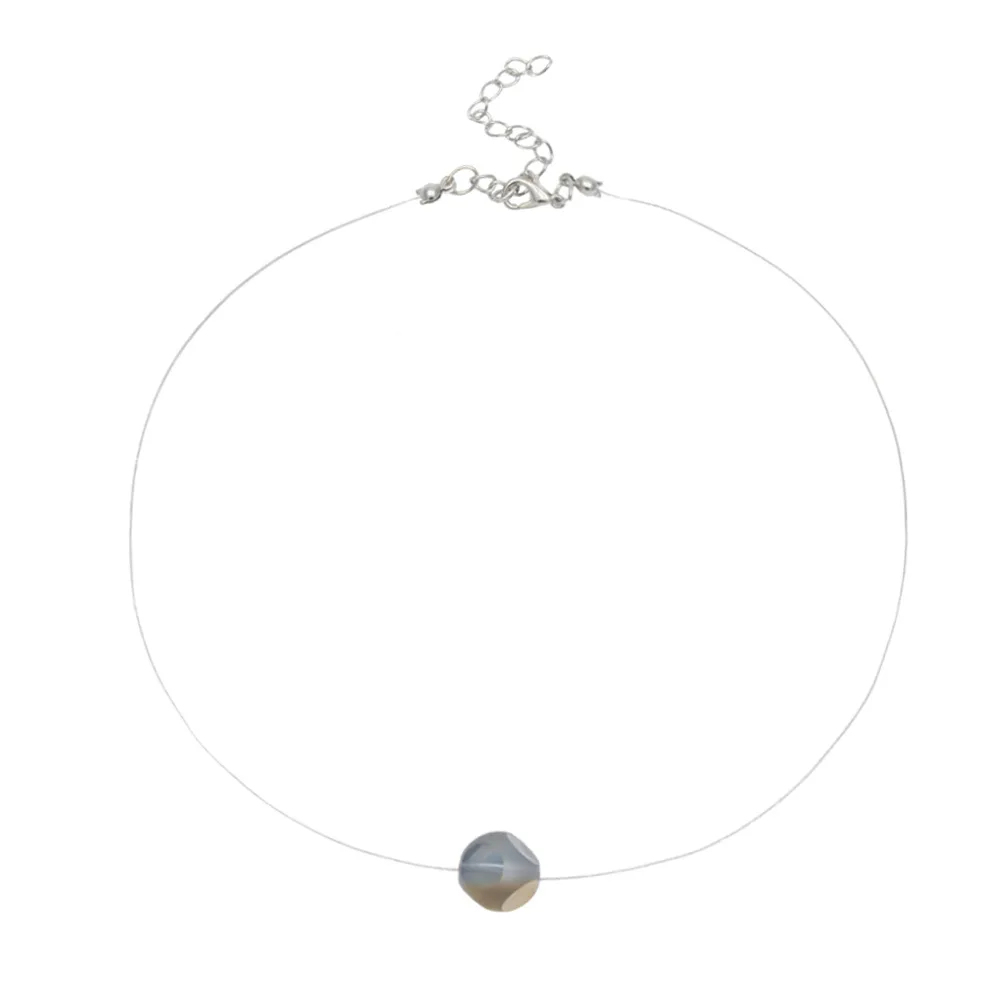 Sell Popular Crystal Necklace Vogue Contracted Individual Character Asymmetrical Polychromatic Polygon Female Money Gi | Украшения и