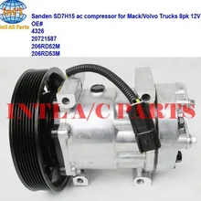 4326 20721587 206RD52M 206RD53M Санден 7H15 709 авто ac компрессор для Мак/Volvo/GM грузовики 8pk 12V