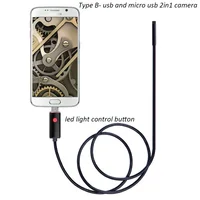 Android Endoscope Camera 5.5mm Lens 1M 2M Wire USB Pipe Inspection Endoscope OTG USB Borescope Camera Car Repair