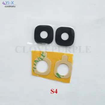 

Wholesale Price 100PCS/Lot Rear Back Camera Glass Material Ring Cover Lens with sticker for Samsung Galaxy S4 Replacement Parts