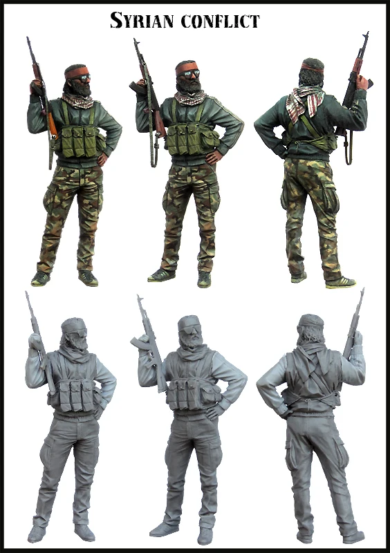 

1/35 Scale Unpainted Resin Figure Syrian conflict collection figure
