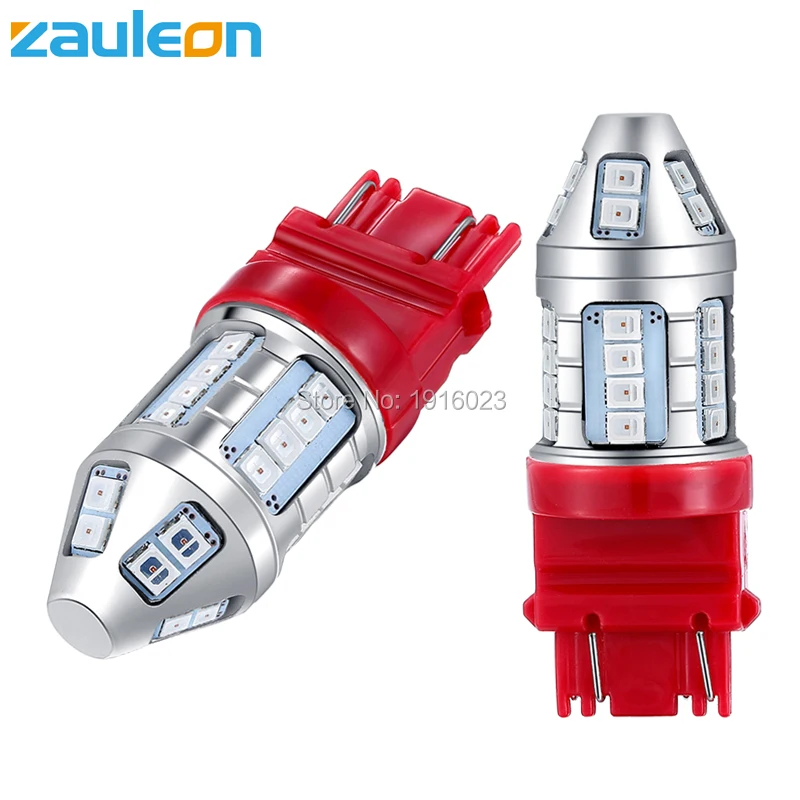 Zauleon 2 шт. T25 3157 P27/7 W 3156 P27W светодиодная красная автомобильная лампа заднего фонаря
