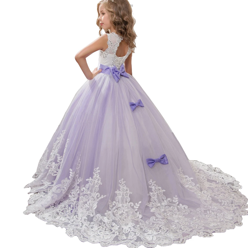 

Childrens Dresses High-grade lace Girls Flowers Party Costume For Kids Girl Pageant Dance Ball Gown Princess Prom Birthday Dress