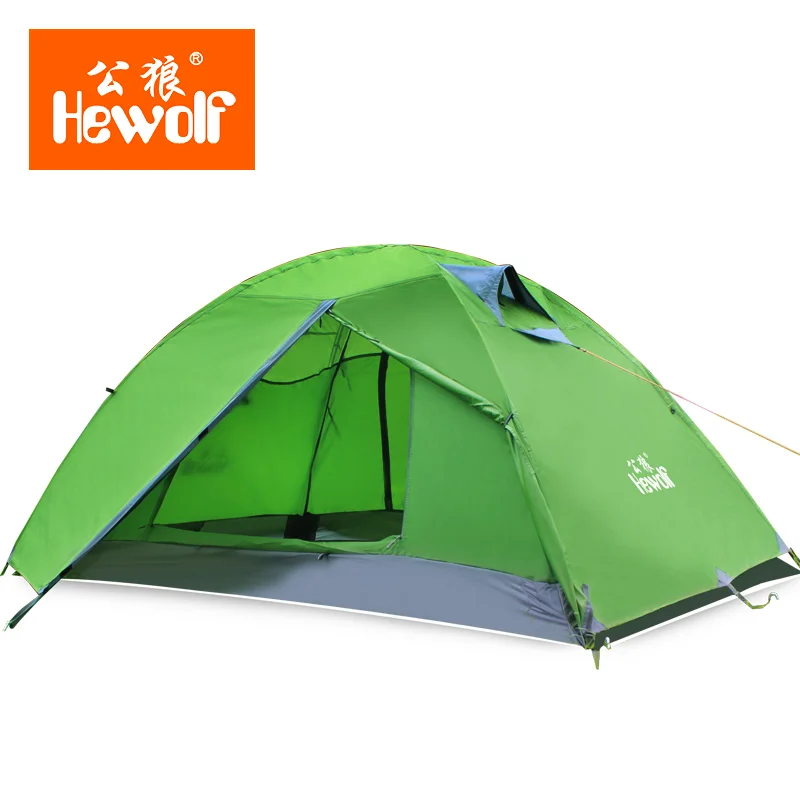 Outdoor Camping Tents Double-layer Bell Garden Awning Beach Fishing Tente Gazebo 2 Person Aluminum Waterproof Tent KU-431