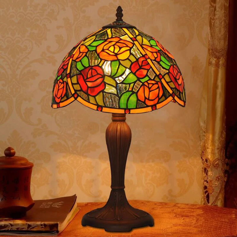 Antique Nordic Art Deco Turkish Mosaic Rustic Stained Glass Red Bedroom Bedside Desk office Table Lamp Light For Living Bed Room Antique Nordic Art Deco Turkish Mosaic Rustic Stained Glass Red Bedroom Bedside Desk office Table Lamp Light For Living Bed Room