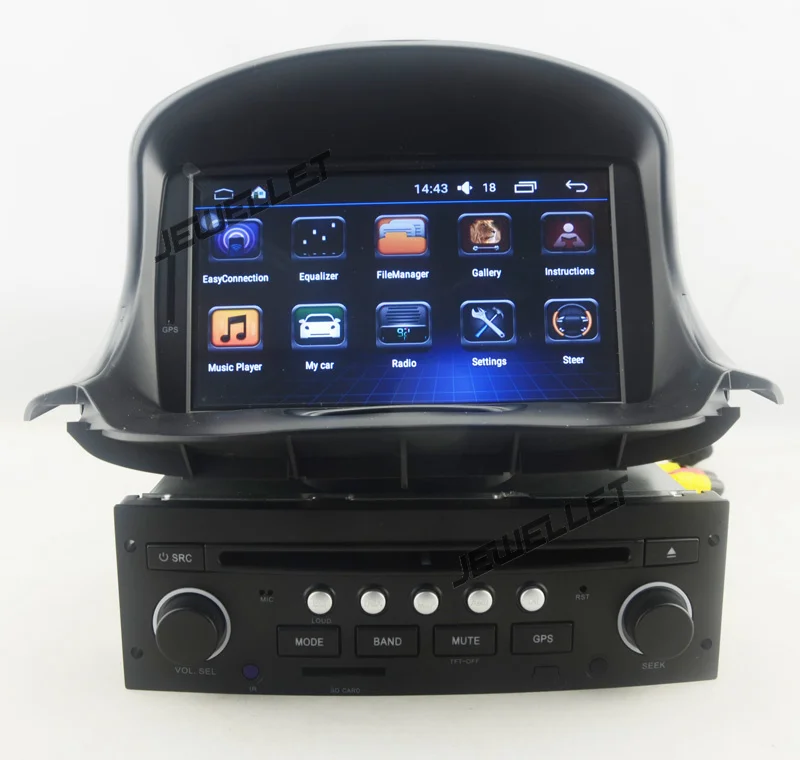 Четырехъядерный Android 6,0 Автомобильный DVD gps Радио Навигация для peugeot 206 2004-2008 с 4G/Wifi DVR OBD mirror link 1080P