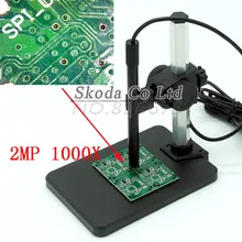 Новейший 1000X 6LED 2MP USB микроскоп цифровой микроскоп портативный держатель база ручка микроскоп