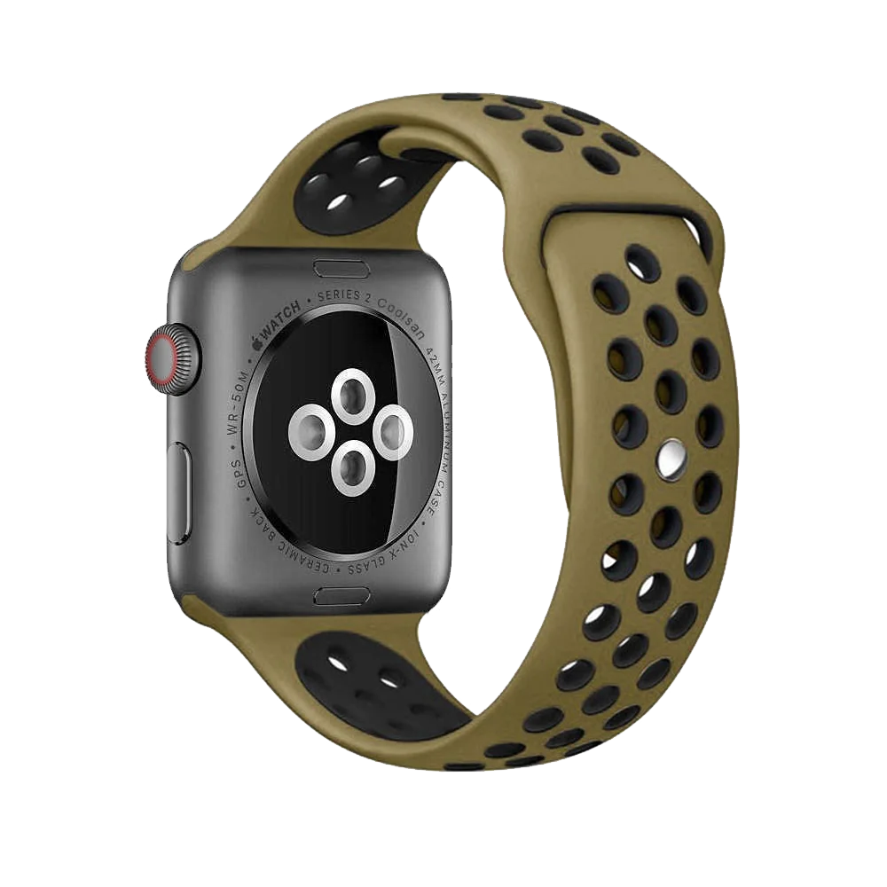 Ремешок для спортивных часов для Apple Watch band 4 и 3 и 2 42 мм 44 мм ремешок для часов iwatch band 38 мм 40 мм браслет для наручных часов Nike сменный ремешок
