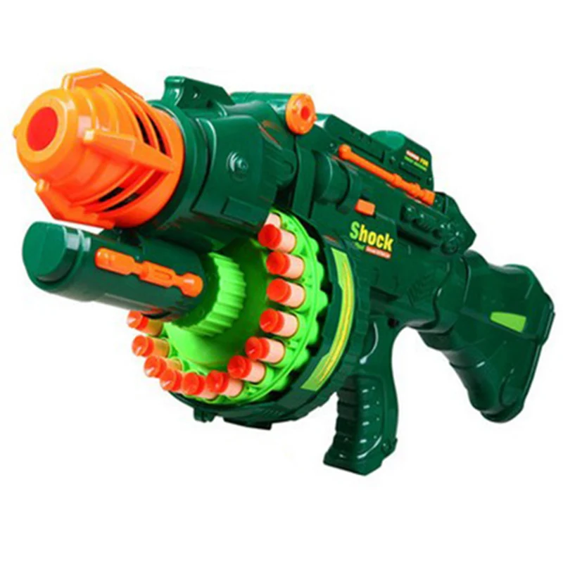 Electric Toy Gun Toy Guns 20 pcs Soft Bullet Big Gun Launchers CS