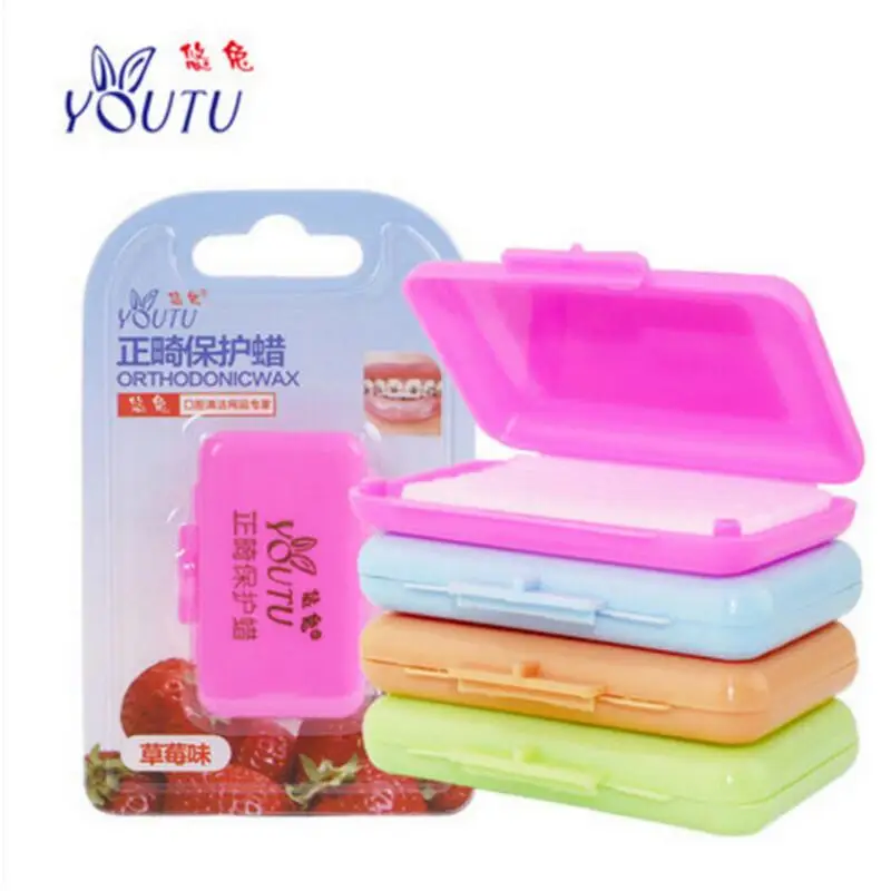 12pcs Fruits flavor mint flavor Oral hygiene wax Dental Orthodontics
