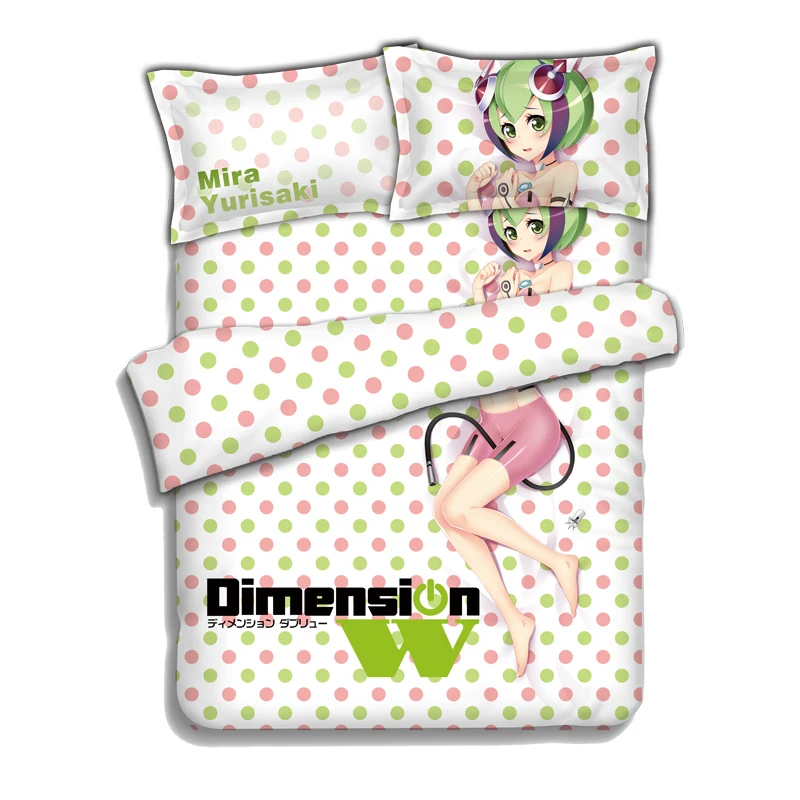 

Japanese Anime Dimension W Bed sheets Bedding Sheet Bedding Sets Comforter Sets Quilt Cover Pillow Case 4PCS