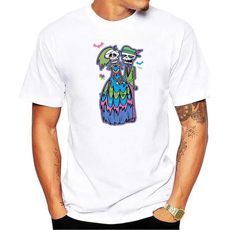 Fashion Novelty 2019 Corpse Bride Skull Heart Print T-Shirt Summer men's Nightmare Before christmas Cool Short Sleeve Tee Tops