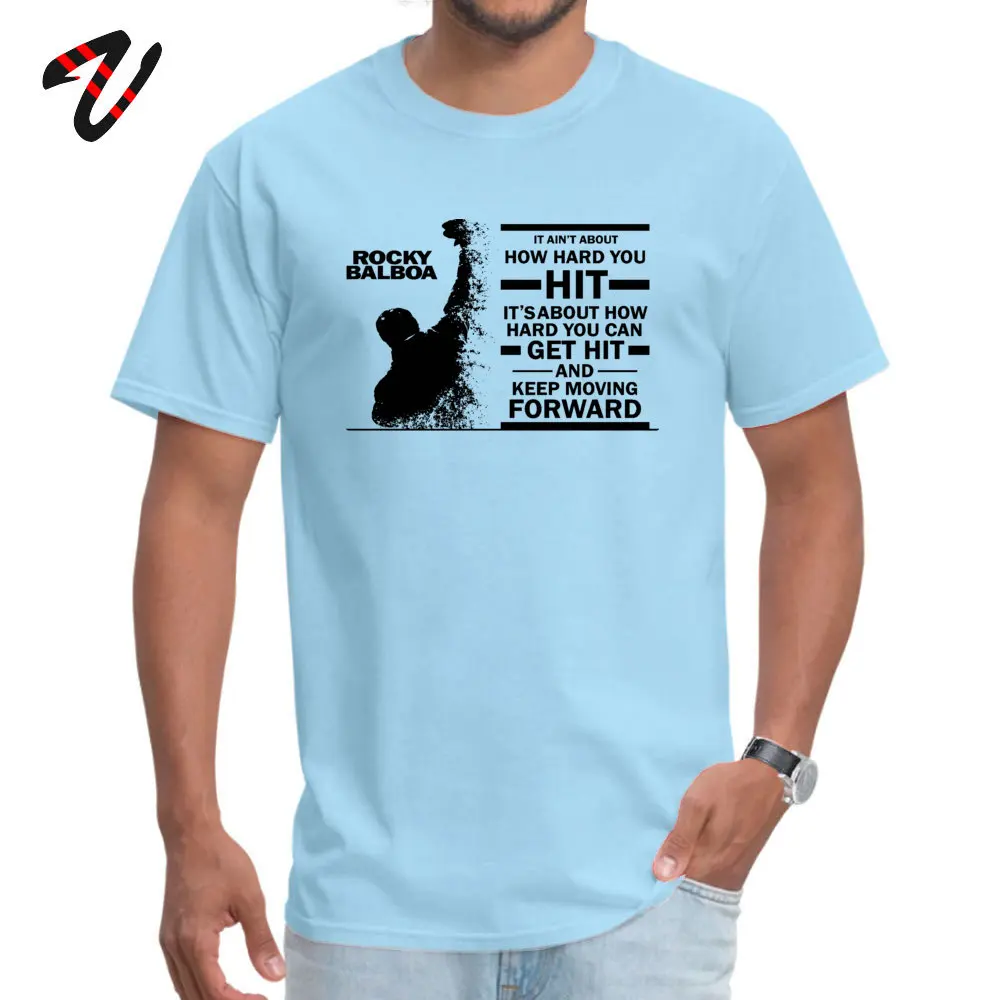 Designer Men's Tshirts Crew Neck Short Sleeve 100% Cotton BlackROCKYBALBOAY Tops Tees cosie T Shirt Top Quality BlackROCKY-BALBOA6271354Y light