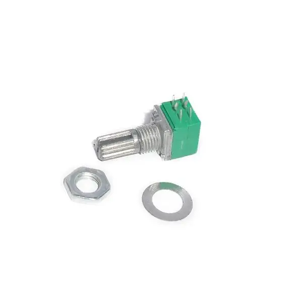 

5pcs/lot RK097G Dual Potentiometer 6-Pin Audio / Amplifier / Sealed Potentiometer Switch B50K Handle Length 15mm