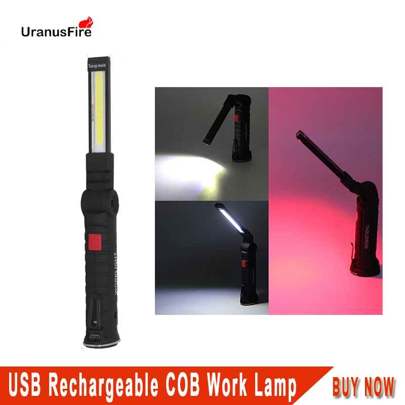 Светодиодный рабочий фсветильник светильник Uranusfire 10 Вт COB со встроенной батареей