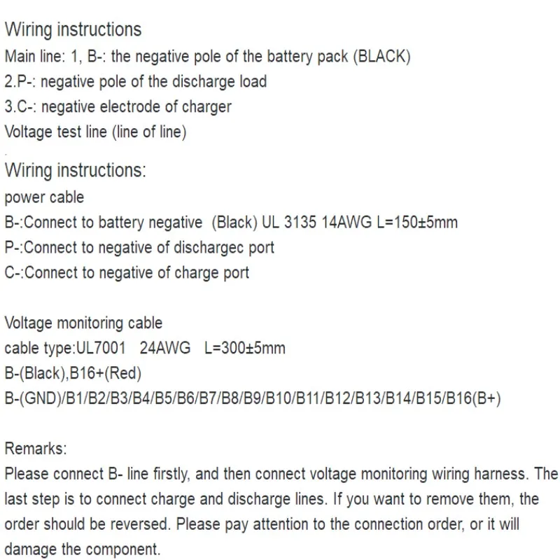 Высокое качество 16s bms 60v 15a bms 16 ячеек для электрического мотоцикла литиевая батарея 900w напряжение зарядки двигателя 67,2 v bms