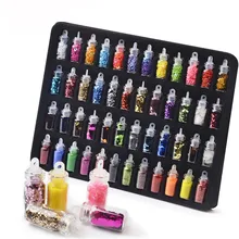 48pcs/set nail art decoration in glass bottle Flash Pink sequines hexagonal glitter nail sticker DIY 3D nail art flakes MZ070 48pcs/set nail art decoration in glass bottle Flash Pink sequines hexagonal glitter nail sticker DIY 3D nail art flakes MZ070