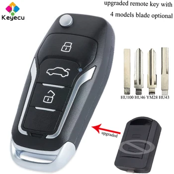 

KEYECU Upgraded Flip Remote Car Key With 2 Button & 433MHz & ID40 Chip - FOB for Opel Corsa C Meriva A Tigra B TWIN TOP 5WK48668