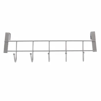 

Eco-Friendly Silver Metal Over Door Home Bathroom Kitchen Coat Hook Hanger Towel Hanger Robe Hook Wall Mounted Hooks & Rails