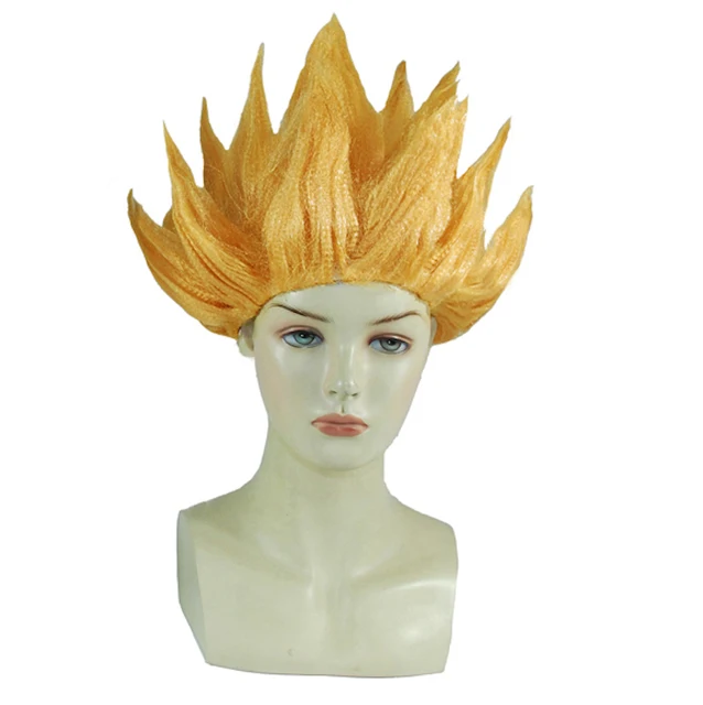 Anime Dragon Ball Goku Cosplay Wigs 8 colors Super Saiyan Gold Blue Red