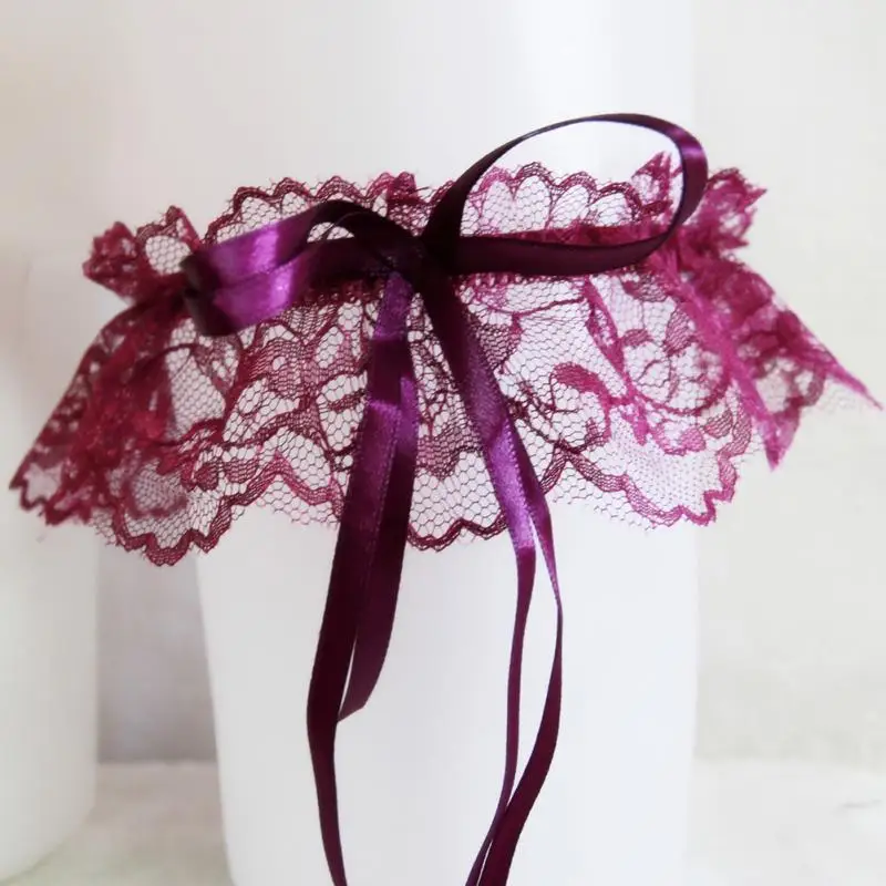 

Women's Sexy Lingerie Garter Lace Belt Legs Ring Harness Wedding Garters bridal Leg Garter Bowknot Garter 5 Colors choosed