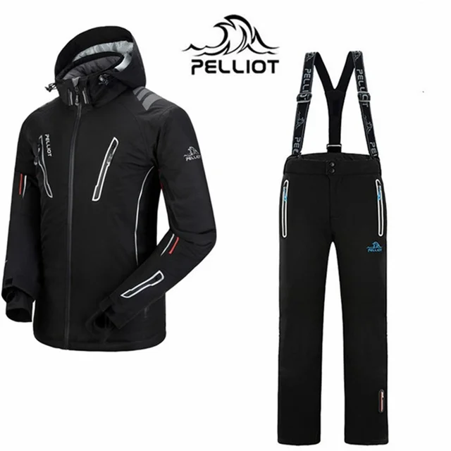 Cheap Free Shipping Men Ski Jacket+Pant Top Men Sports Suit Cool Male Outdoor Clothes Breathable Comfortable Hot Sale 2015 New