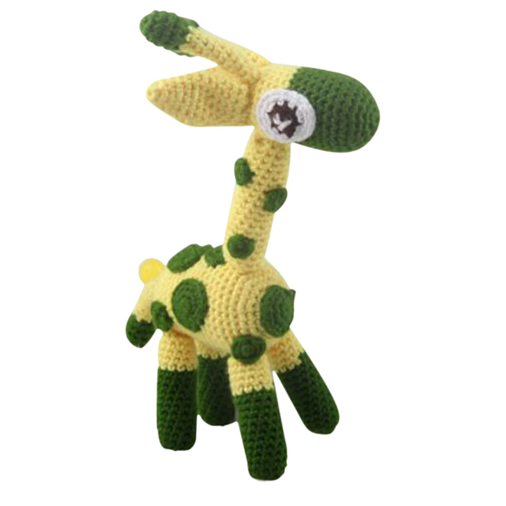 3D Giraffe Crochet Doll Kit for Kids Children Learn to Knitting Stuffed Toy