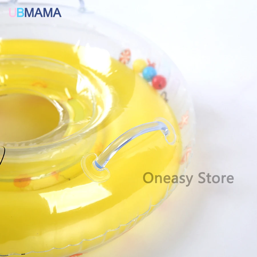 Baby inflatable neck float adjustable double protection swimming laps newborn baby neck float lifebuoy swimming pool accessories