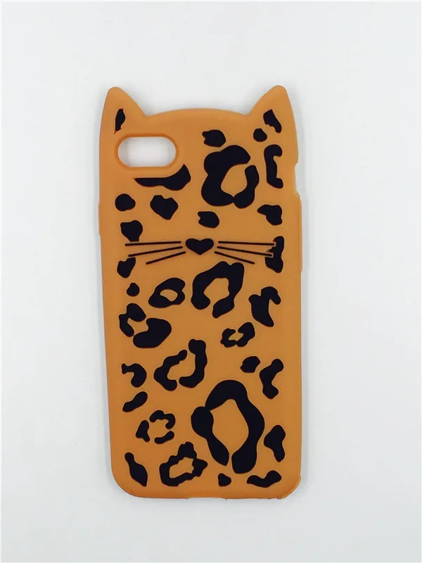 Для iPhone X/4 4S/5 5S/SE/5C/6/6 s/7/8/plus 3D Силиконовый Карманный улыбающийся Кот Детский Медведь Кролик Модный мягкий чехол для телефона - Цвет: 27