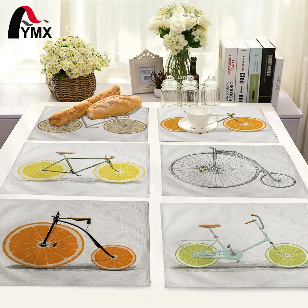 لطيف الكرتون الفاكهة الدراجة نمط الجدول حصيرة الجدول حصيرة تحديد الموقع الجدول منديل لحفل زفاف تزيين الطعام المطبخ الملحقات لطيف الكرتون الفاكهة الدراجة نمط الجدول حصيرة الجدول حصيرة تحديد الموقع الجدول منديل لحفل زفاف تزيين الطعام المطبخ الملحقات