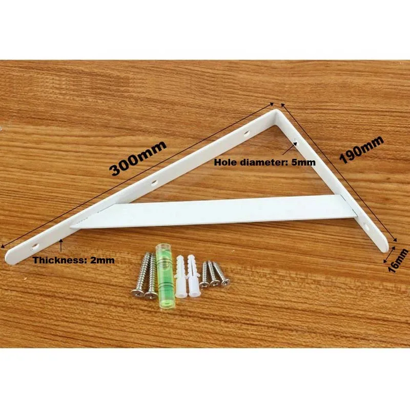 2 шт. кронштейн Металлической Полки L форма утолщенная угловая скобка полка под прямым углом 6-20 дюймов кронштейн для товара мебельная фурнитура