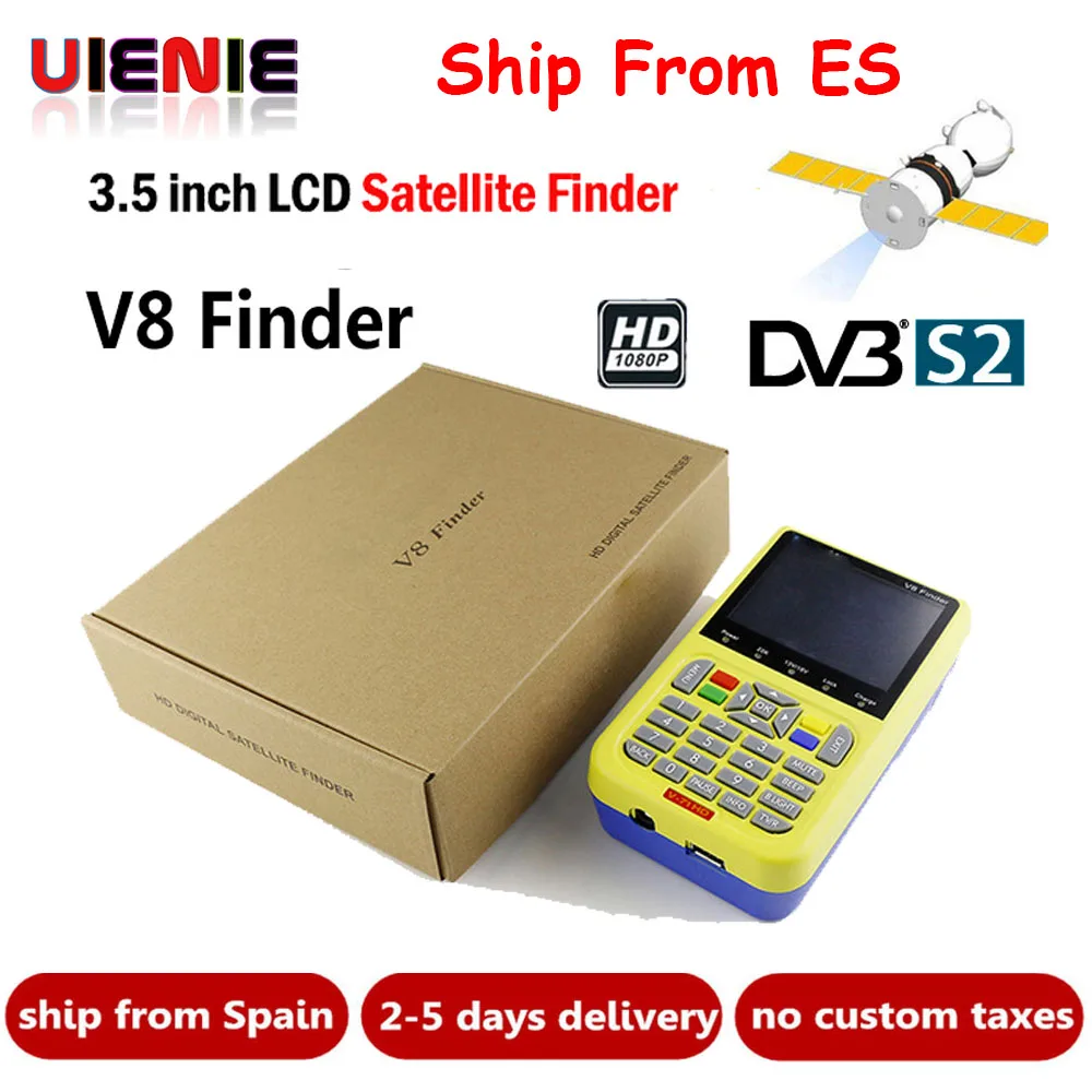 

UIENIE hot V8 Finder V-71 HD digital satellite Finder HD DVB-S2 High Definition 3.5" LCD Satellite Finder MPEG-2 MPEG-4 Freesat