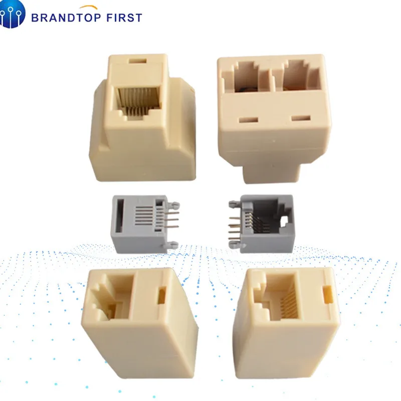 

RJ45 Cat5 8P8C Socket Connector Coupler For Extension Broadband Ethernet Network LAN Cable Joiner Extender Plug