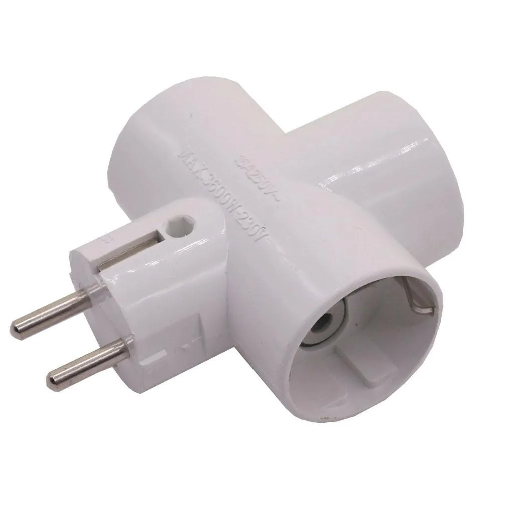 10 pcs 16A Max 250V 3600W Conversion Socket Wall Socket European Socket