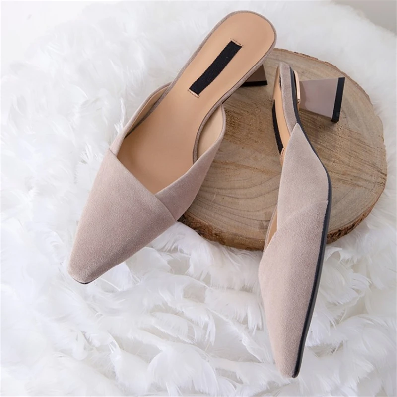 MSSTOR Strange Style Mules Shoes Women Pink Outdoor Pointed Toe Fashion Solid Sexy Summer Slippers Kid Suede High Heels Slippers MSSTOR Strange Style Mules Shoes Women Pink Outdoor Pointed Toe Fashion Solid Sexy Summer Slippers Kid Suede High Heels Slippers