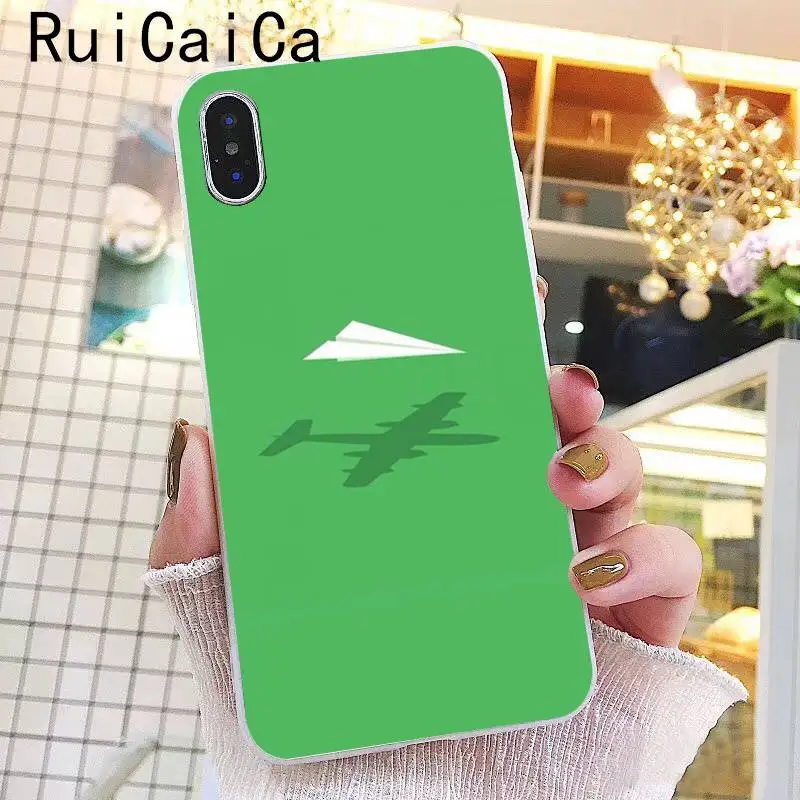 Ruicaica Мультфильм Воздушный самолет новинка чехол для телефона Fundas для iPhone 8 7 6 6S Plus X XS MAX 5 5S SE XR 10 Чехол