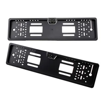

Car reversing radar sensor 4LED light European license plate high-definition photography reversing image license plate style