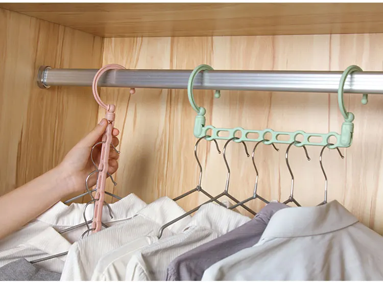 PP Multifunctional Clothing Hangers Organizer Wardrobe Storage Cabinet Home Clothes Storage Organization Accessories supplies