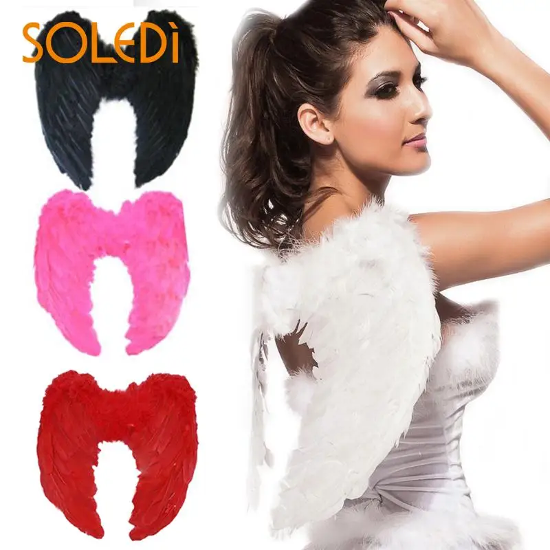

1pc 4 Color Wing Dress Up Costume Outfit Photo Props Pretty Fashion Supplies Christmas Halloween Girls Feather Fairy Beautiful