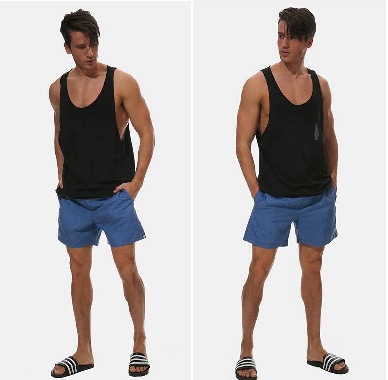 Мужские плавки-трусы дышащие спортивные шорты для плавания с принтом свободные пляжные шорты Летние плавки мужские сексуальные плавки