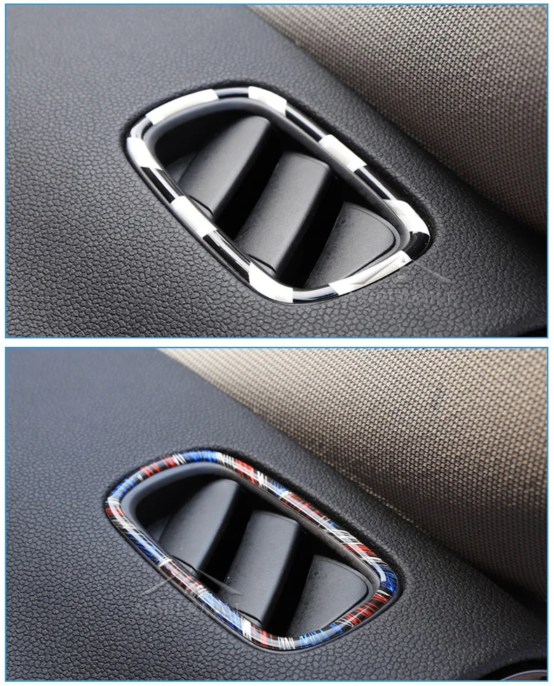 3D Car Dashboard Air Outlet Vent Frame Trim Stickers Decoration for Mini Cooper Countryman F60 Accessories Car Styling (9)