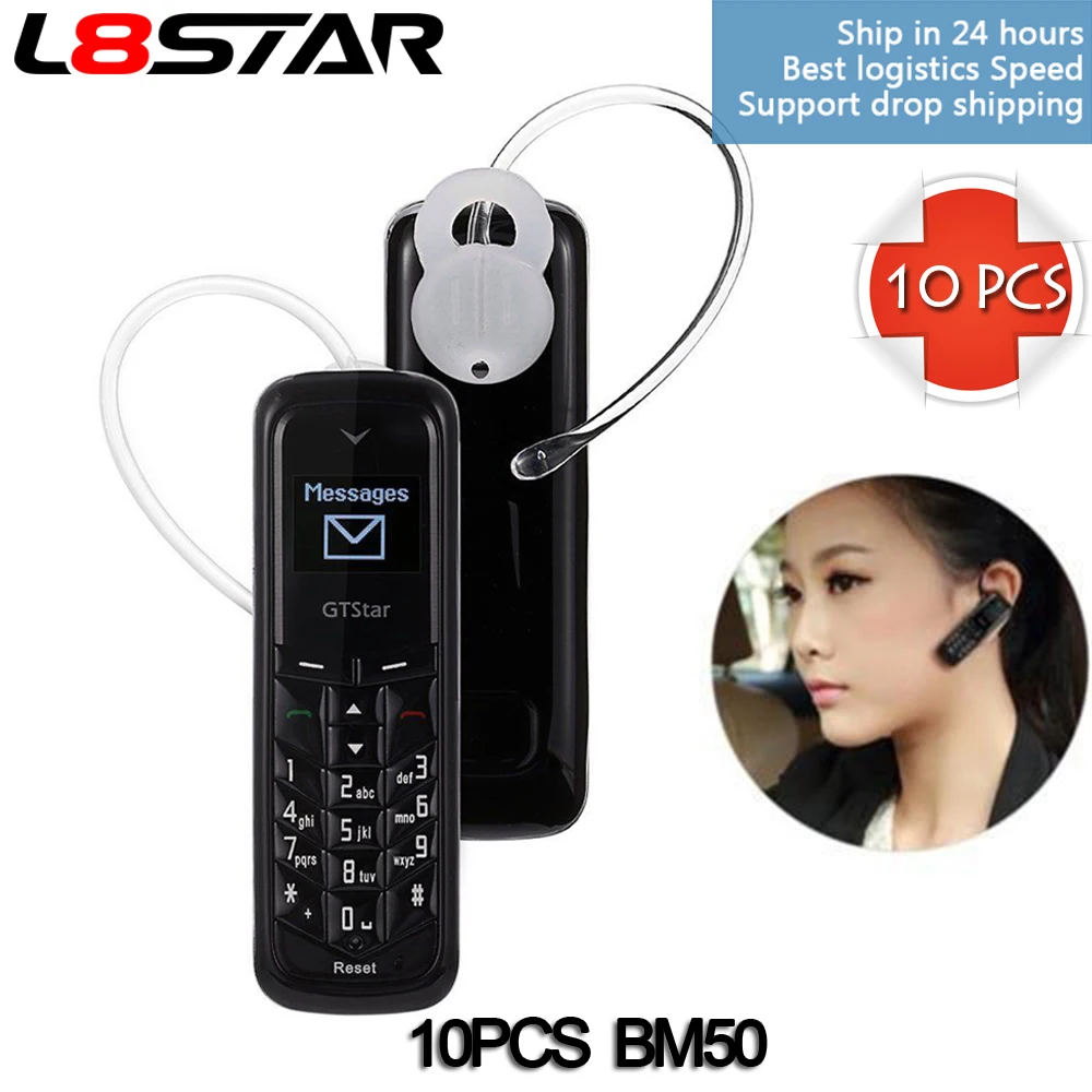 10 шт./лот BM50 L8STAR мини наушники карманный телефон GTSTAR Беспроводная Bluetooth гарнитура