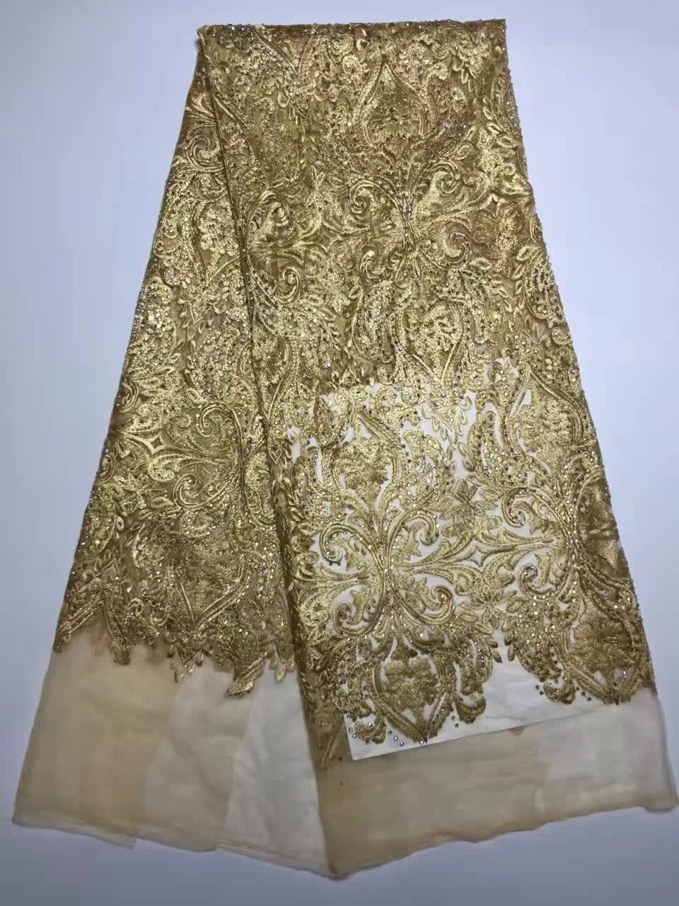 

Rhinestones French African Mesh Lace Fabric With Stones In Purple Indian Guipure Net Lace Flower Embroidered Swiss Voile Tulle