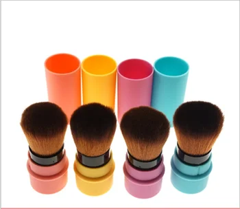 

Mini Retractable Foundation Makeup Powder Blush Beauty Brushes Travel Cosmetic / by dhl 100pcs