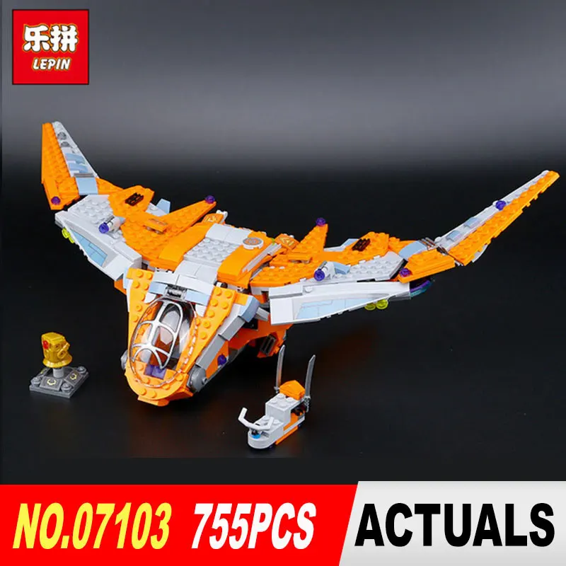 

Lepin 07103 Marvel Super Heroes Avengers Infinity War Thanos Ultimate Battle Model building blocks Bricks toys LegoINGlys 76107