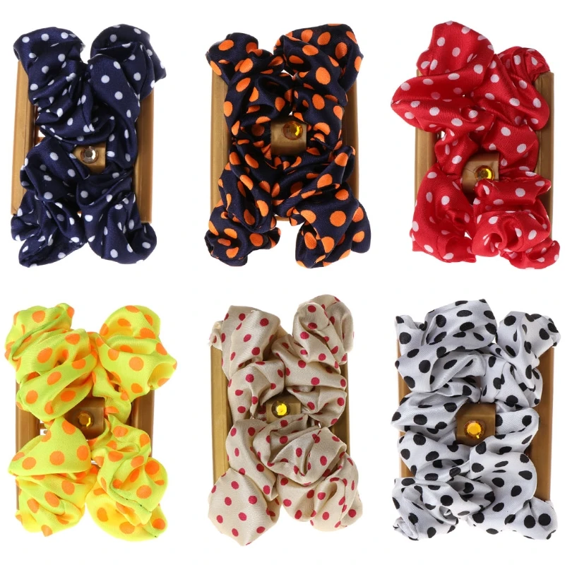 Buy Magic Hair Comb Dot Fabric Double Elastic Fashion