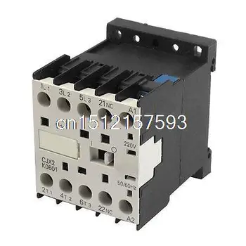 

CJX2-K0601 220 Volts Coil 35mm DIN Rail 6A Three Pole 3P 1NC AC Contactor