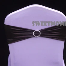 200 кофе спандекс/лайкра двухслойная лента в пояса с пряжкой для свадьбы чехол на стул с лентой с круглым Диаманте