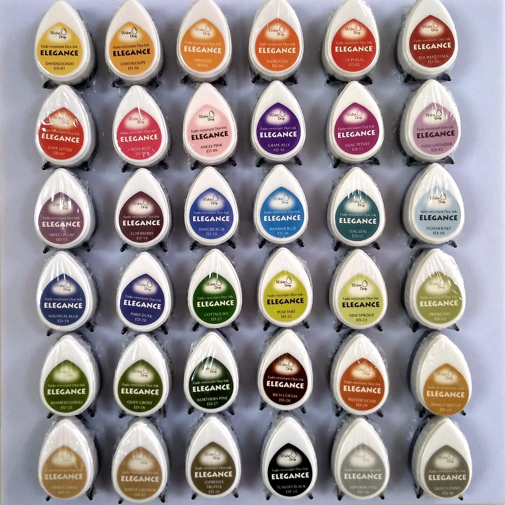 

(10 pcs/lot) Fast drying pigment ink pad drop shape for decorating / stamping / scrapbooking